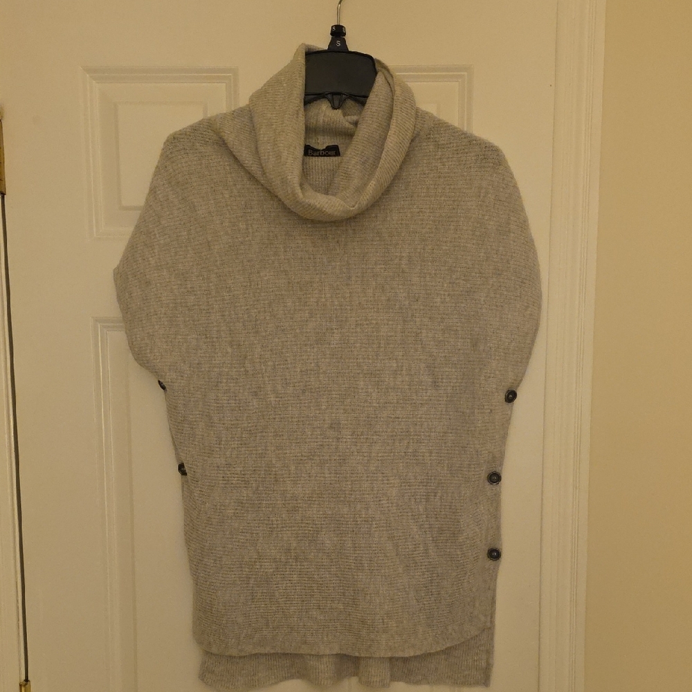 Barbour Cozy Gray Turtleneck Sweater